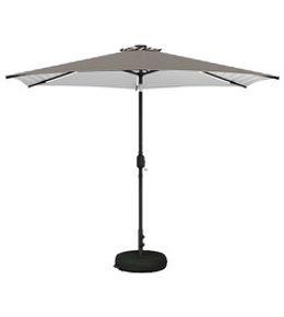 Parasol de jardin avec lumières led et base 300 x 300 cm