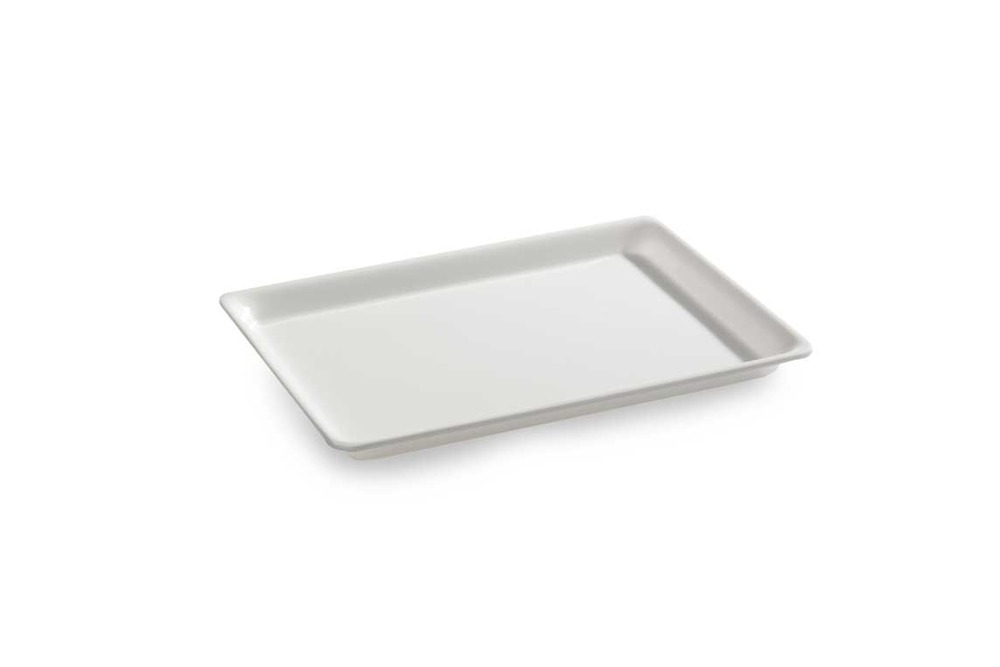 Plat en plexiglas à pâté blanc 270x200x17mm - matériel chr pro