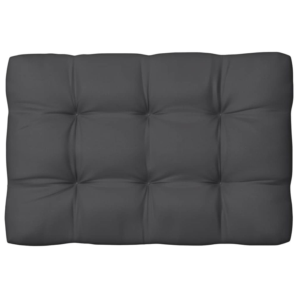 Coussins de palette lot de 3 anthracite tissu