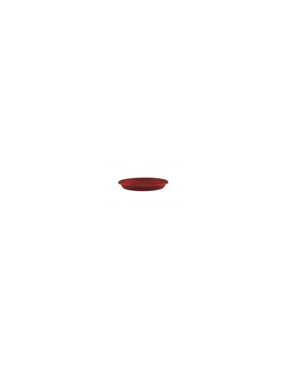 Soucoupe ronde 35cm rouge fonce