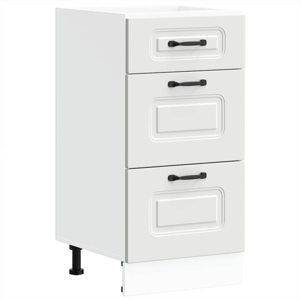 Armoire de cuisine kalmar blanc bois d'ingénierie