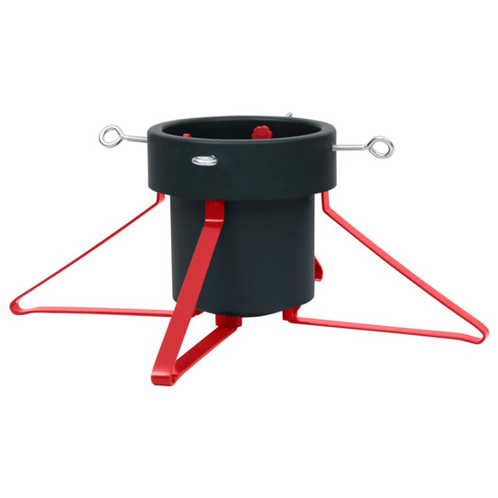 Support de sapin de noël vert et rouge 46x46x19 cm