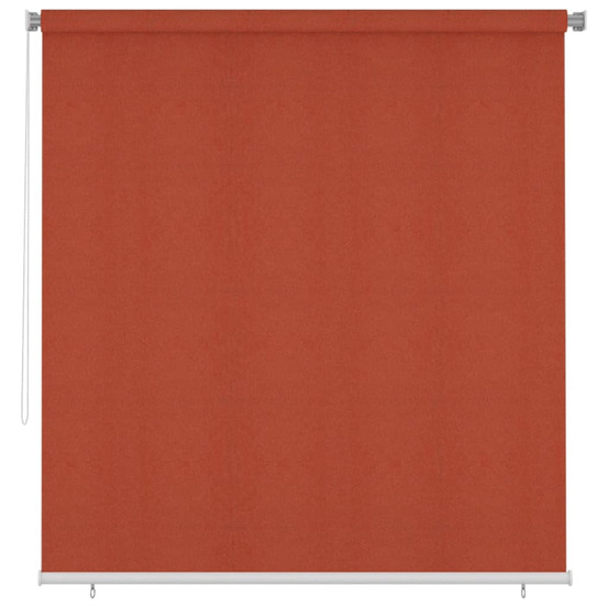 Store roulant d'extérieur 220x230 cm terre cuite pehd