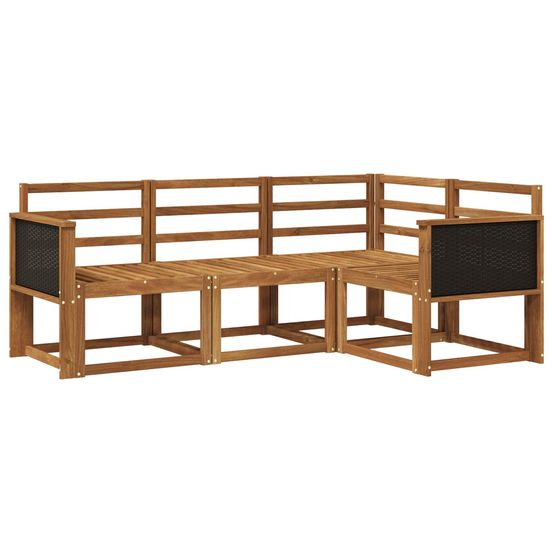 Ensemble de canapés d'extérieur 4 pc naturel