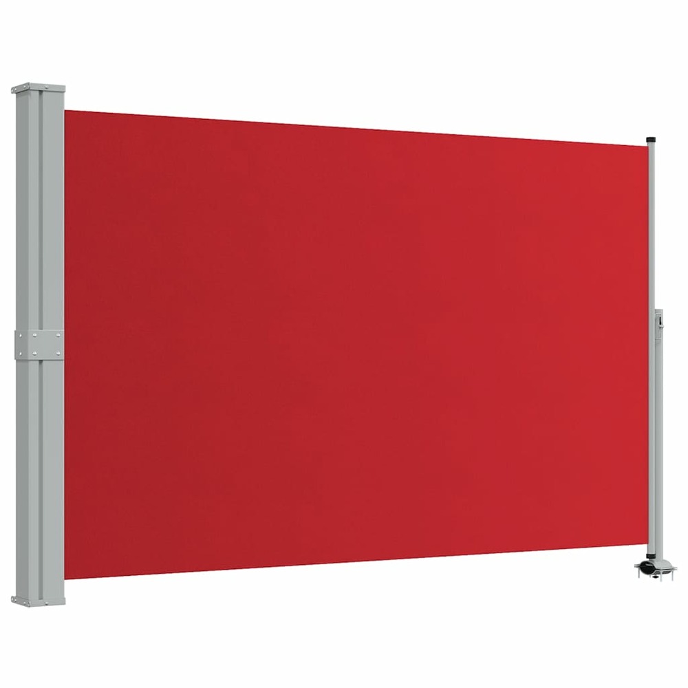 Auvent latéral rétractable de patio 160x300 cm rouge