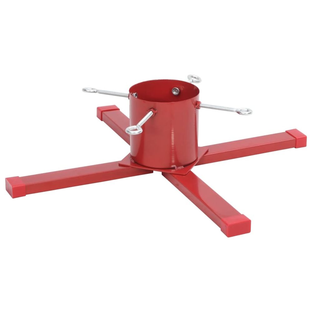 Support de sapin de noël rouge 61x61x15,5 cm