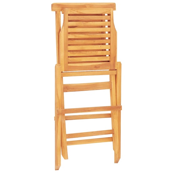 Chaises de jardin pliantes lot de 4 47x63x90cm bois massif teck