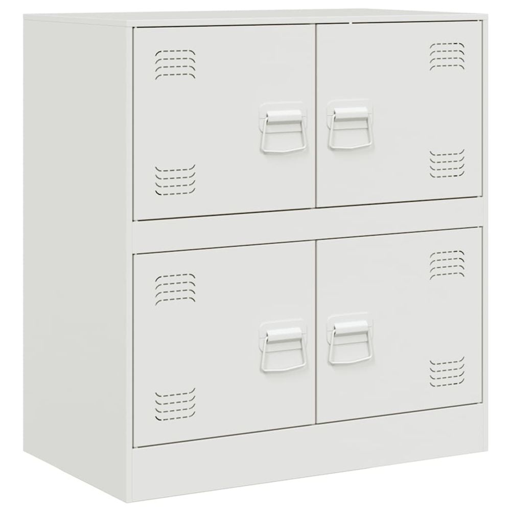 Buffet blanc 67x39x73 cm acier