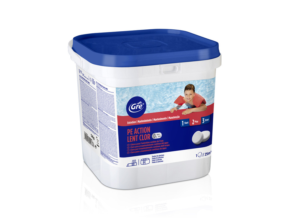Chlore lent sans acide borique 5 kg