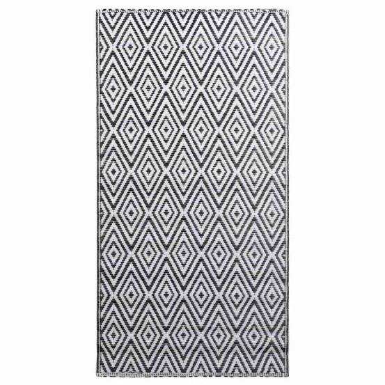 Tapis d'extérieur arakil blanc et noir 160x230 cm pp