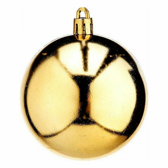 Boules de noël ø 7 cm doré pvc