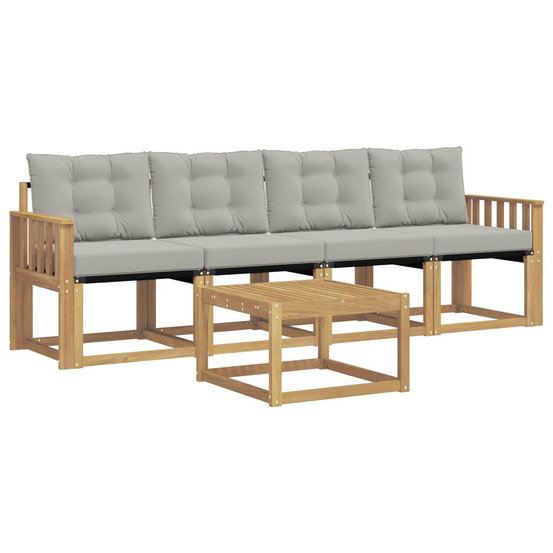 Ensemble de canapés d'extérieur avec coussin 5 pcs