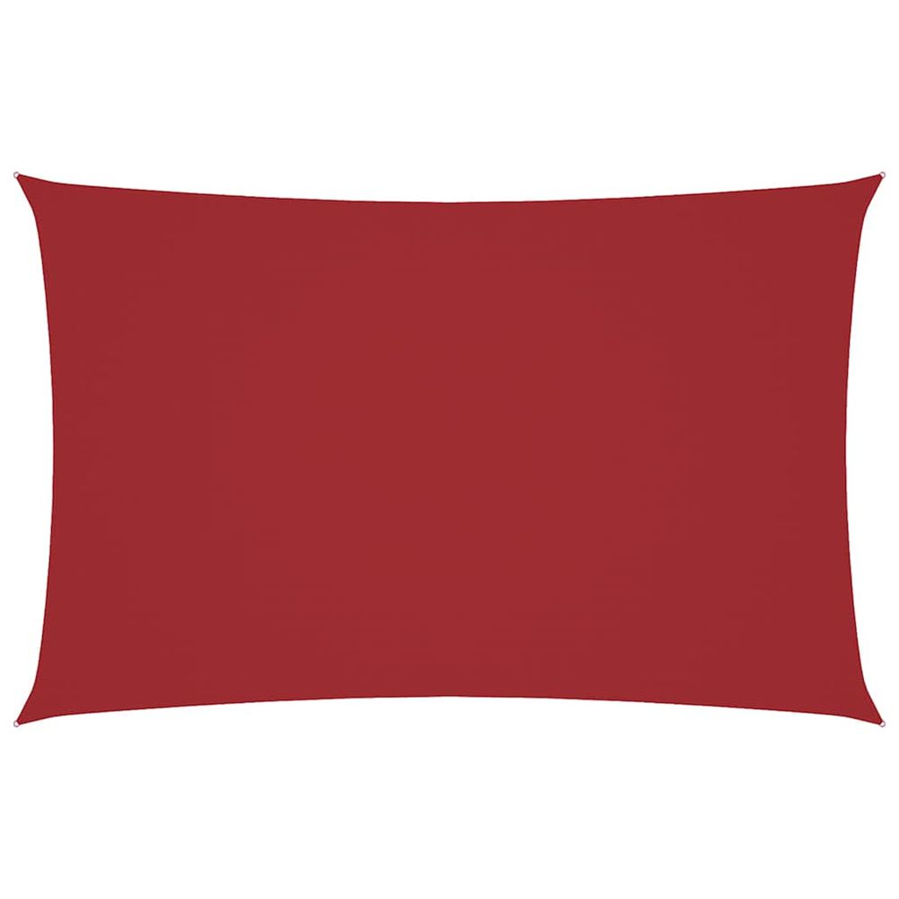 Voile de parasol tissu oxford rectangulaire 4x7 m rouge