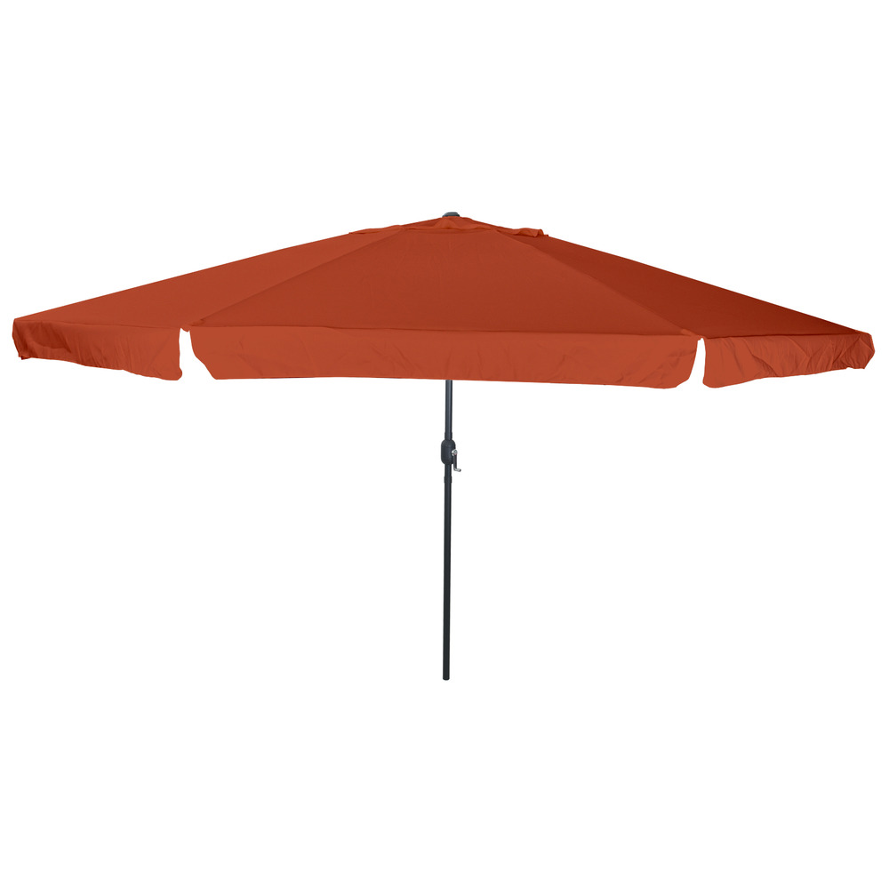 Parasol de jardin ø395x245 cm terracotta