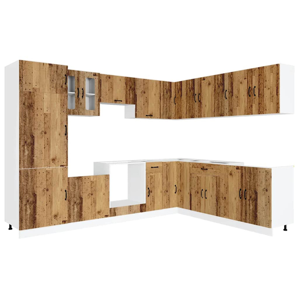 Ensemble d'armoires de cuisine 14 pcs kalmar bois d'ingénierie