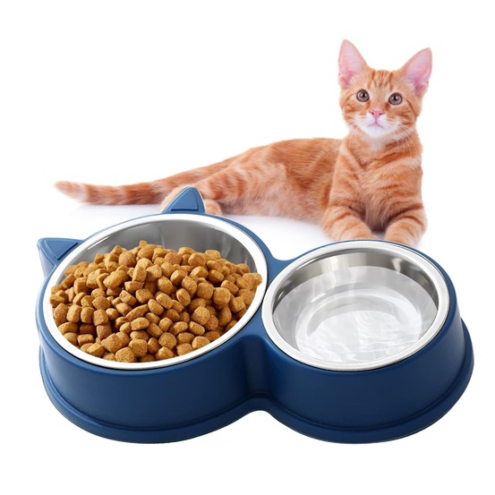 Double gamelle pour chat