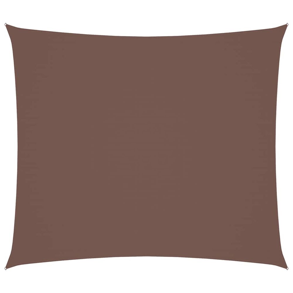 Voile de parasol tissu oxford rectangulaire 2x2,5 m marron