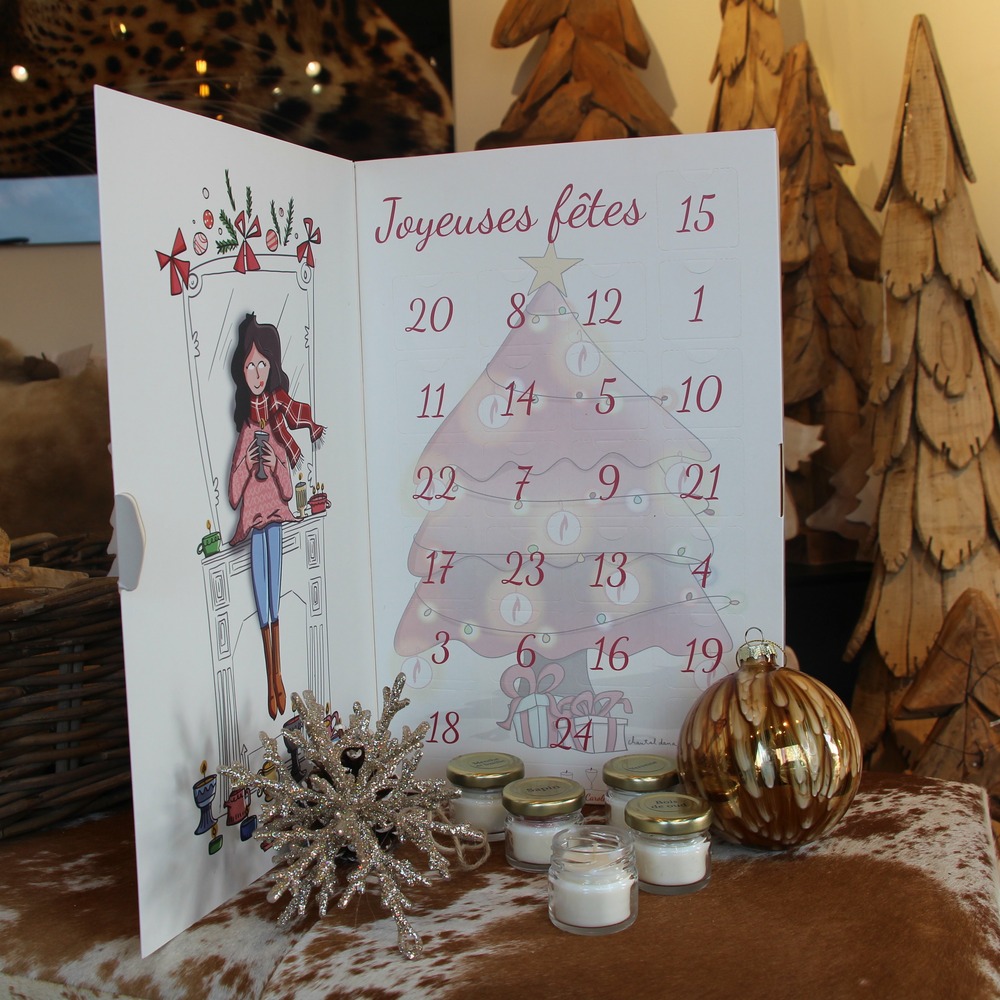 Calendrier de l’avent 24 bougies parfumées