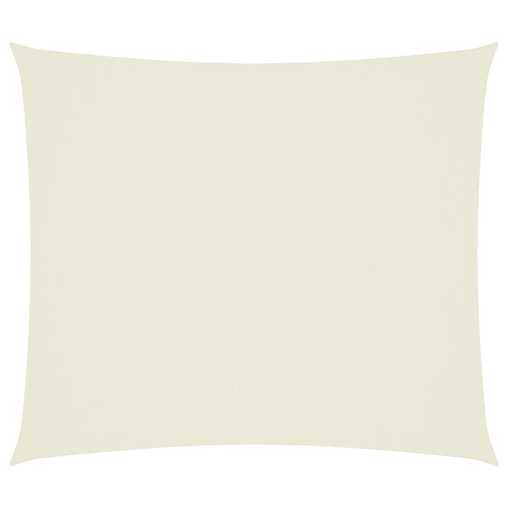 Voile de parasol tissu oxford rectangulaire 2,5x3 m crème