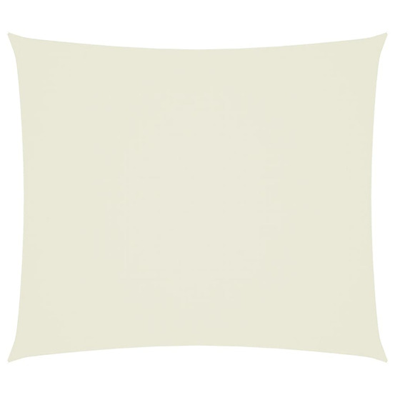 Voile de parasol tissu oxford rectangulaire 2,5x3 m crème