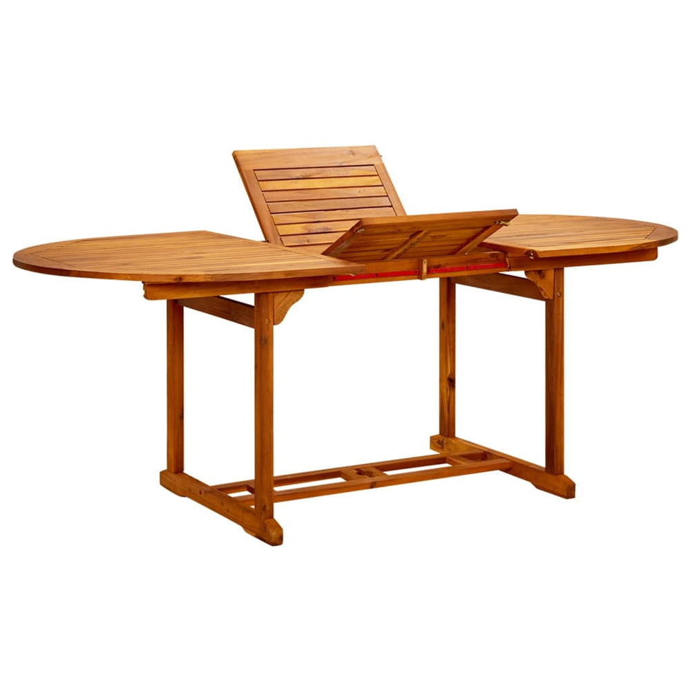 Table de jardin 200x100x75 cm bois d'acacia massif