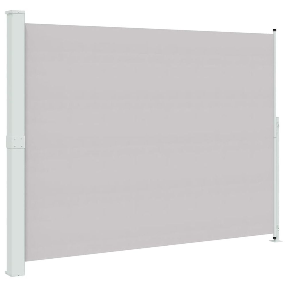 Auvent latéral rétractable de patio 220x314 cm gris