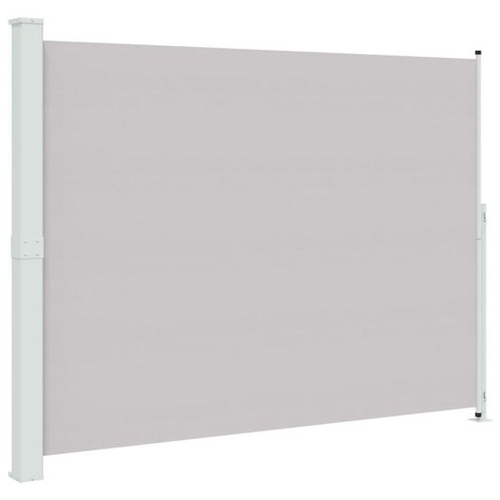 Auvent latéral rétractable de patio 220x314 cm gris