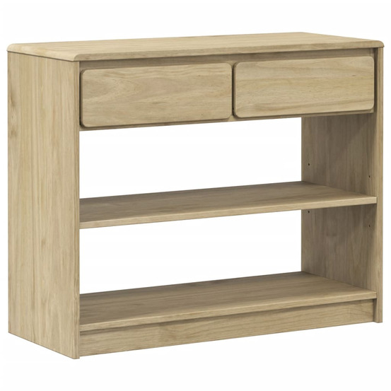 Table console sauda chêne 89,5x36,5x73 cm bois de pin massif