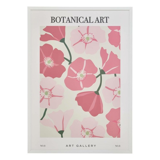 Affiche encadrée fleur de rose 50x70cm