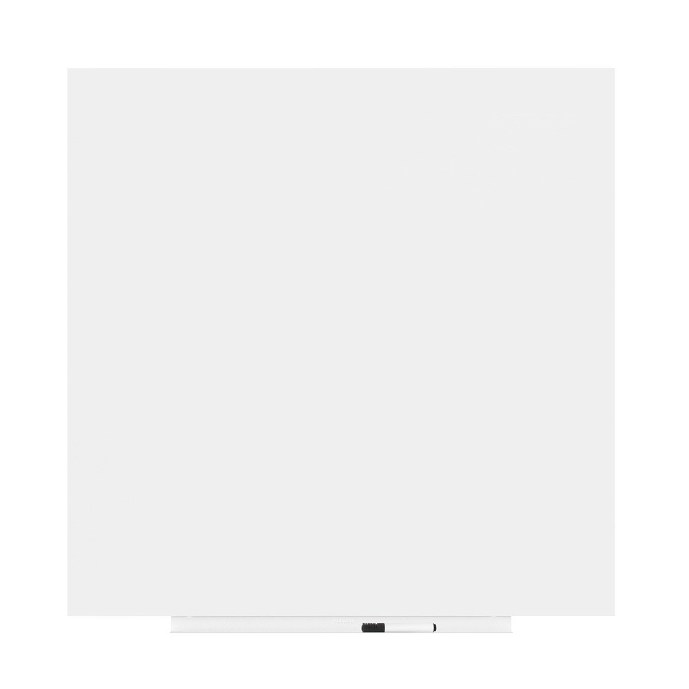 Tableau blanc skin 100x100 cm pro - revêtement en polyester
