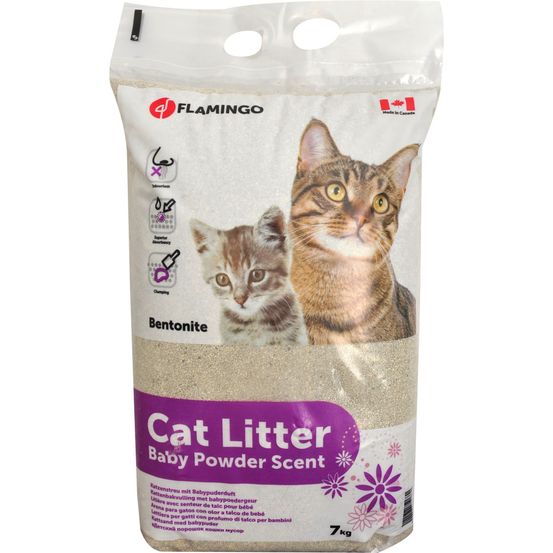 Litière super absorbante au talc poids 7 kg pour chat