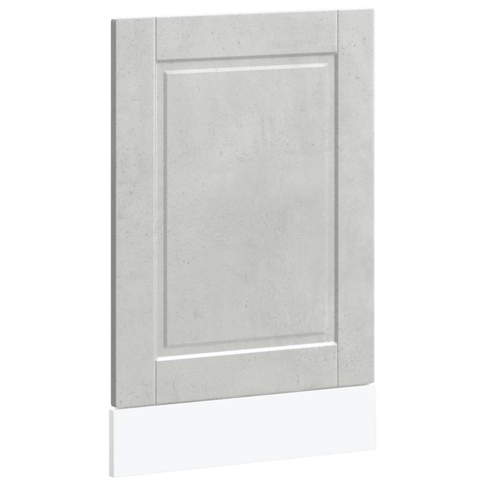 Panneau de lave-vaisselle porto gris béton 45x1,5x57 cm