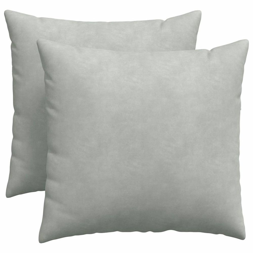 Coussins de canapé 2 pcs gris clair 50 x 50 cm