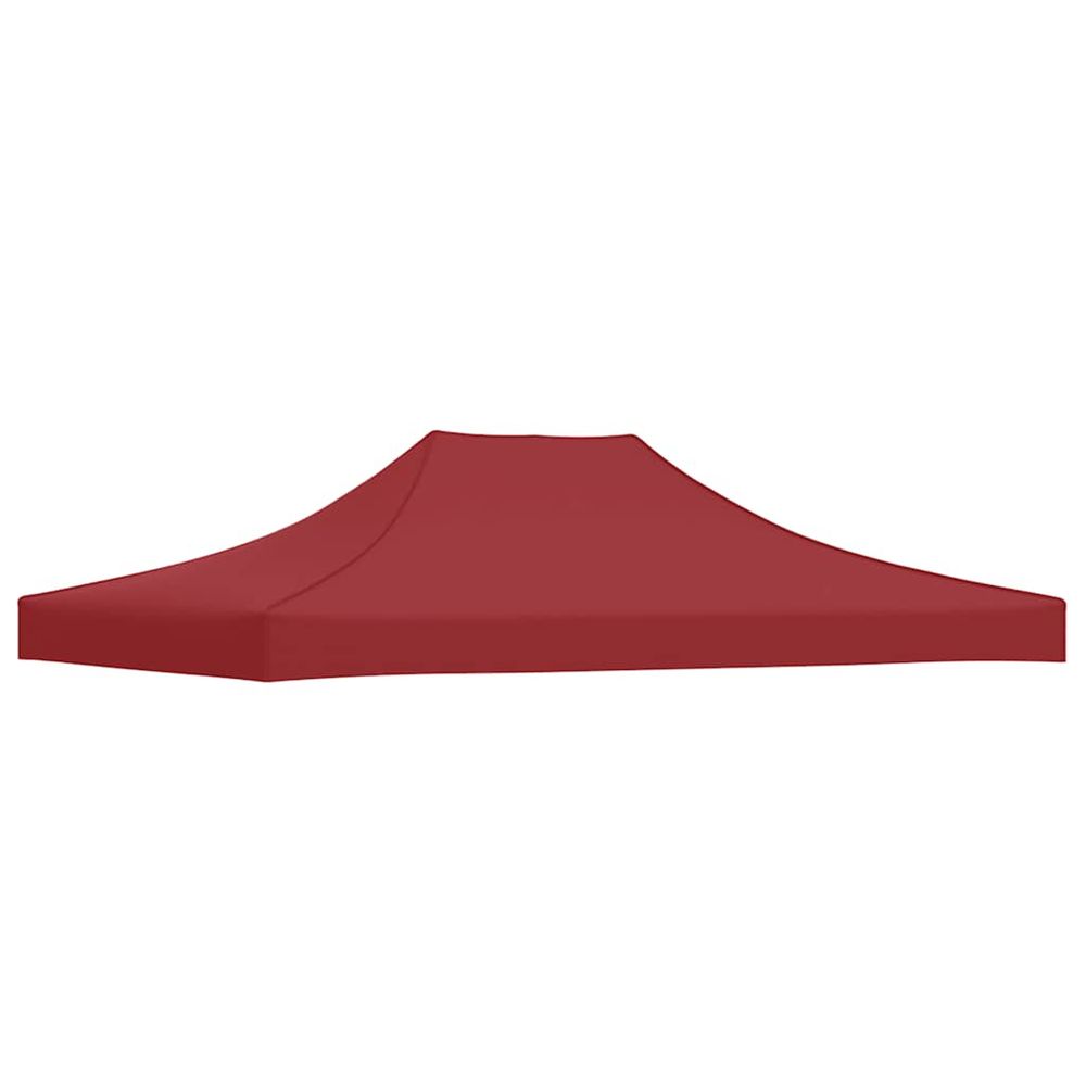 Toit de tente de réception 4x3 m bordeaux 270 g/m²