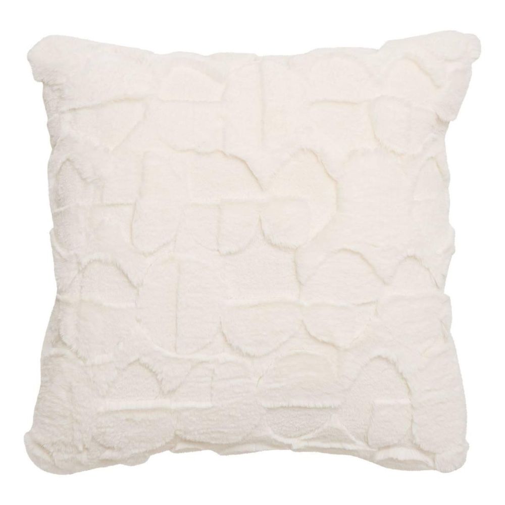 Coussin imitation fourrure 