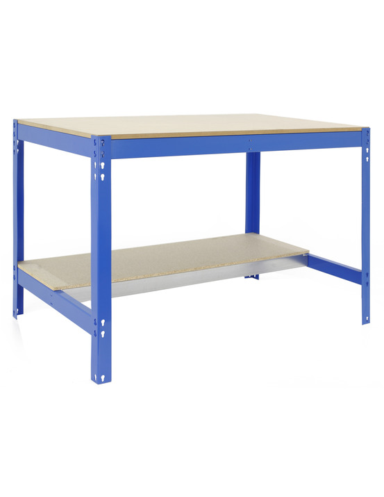 Etabli simonwork bt0 1200x600 bleu/bois bleu/bois 842x1210x610 - simonrack