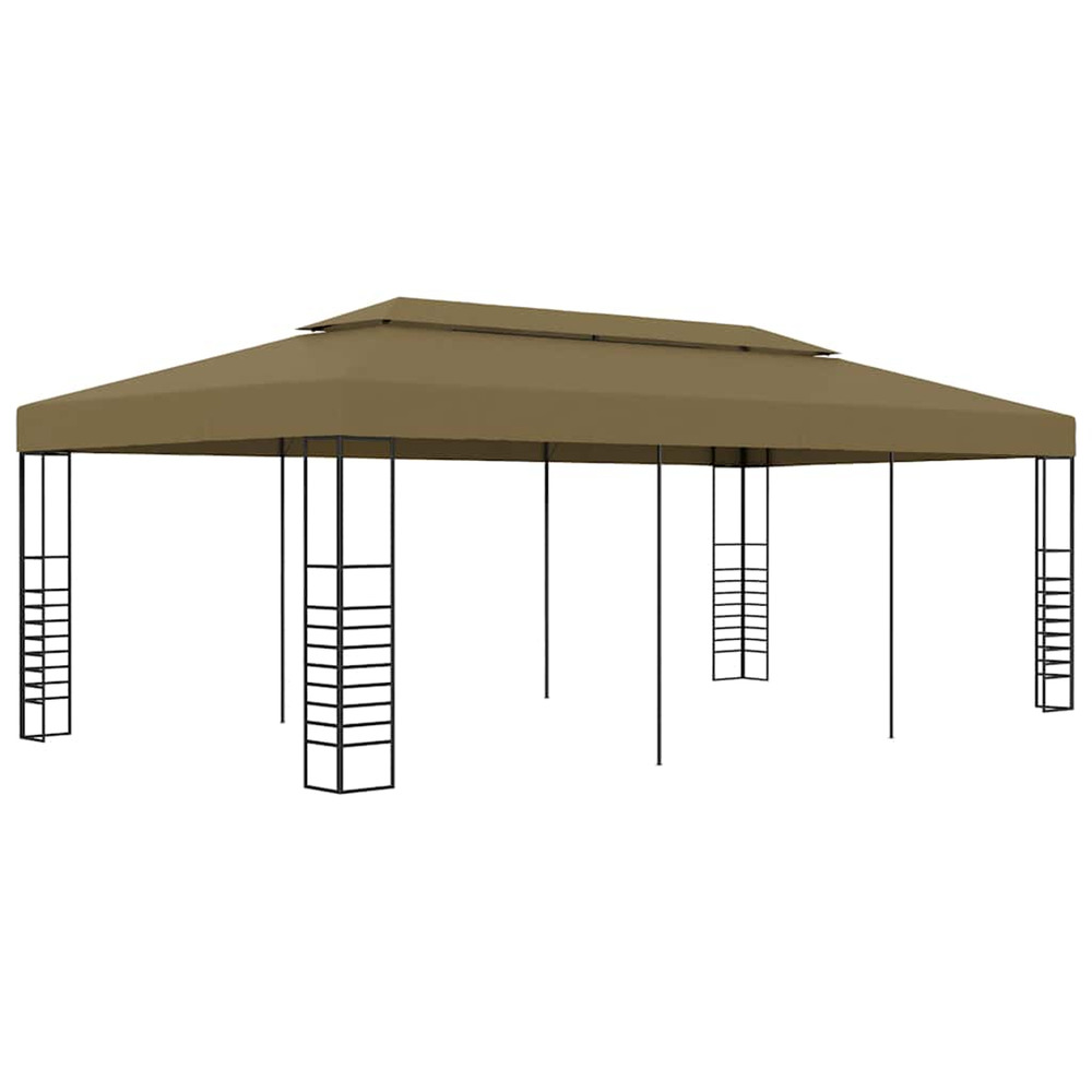 Belvédère 6x3x2,7 m taupe 180 g/m²