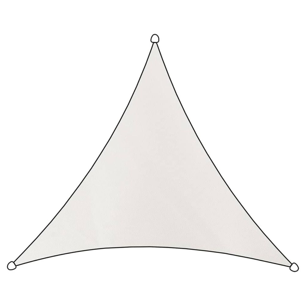 Tissu d'ombrage como polyester triangulaire 5x5 m blanc