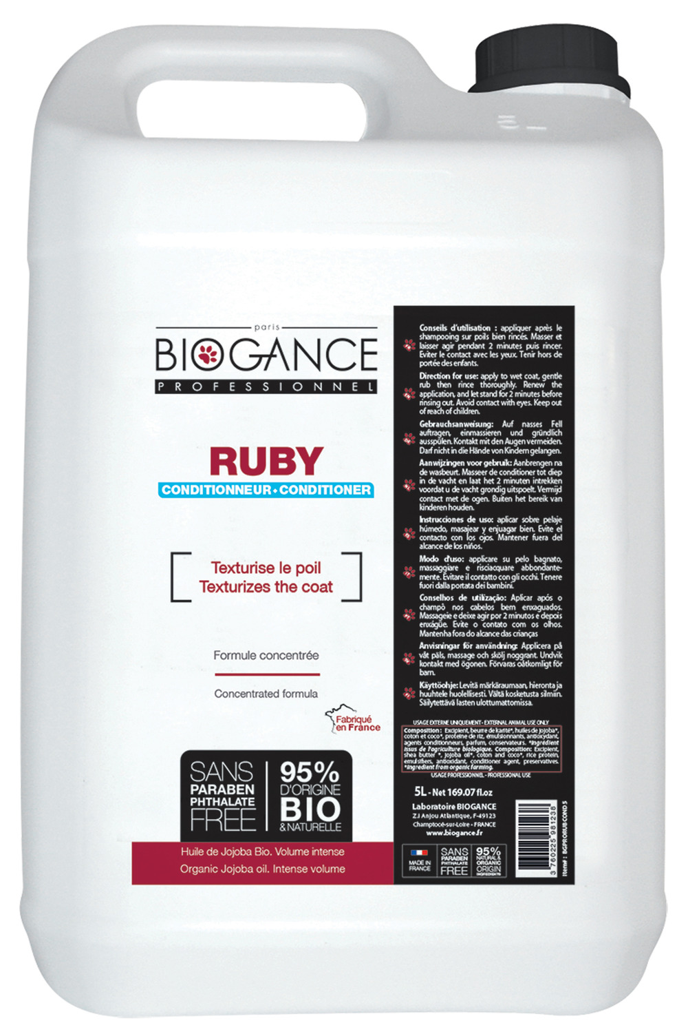 Après-shampoing ruby texturisant biogance