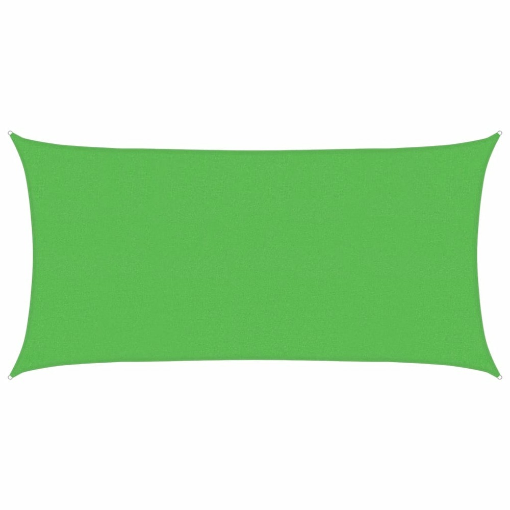 Voile d'ombrage 160 g/m² rectangulaire vert clair 2x3,5 m pehd