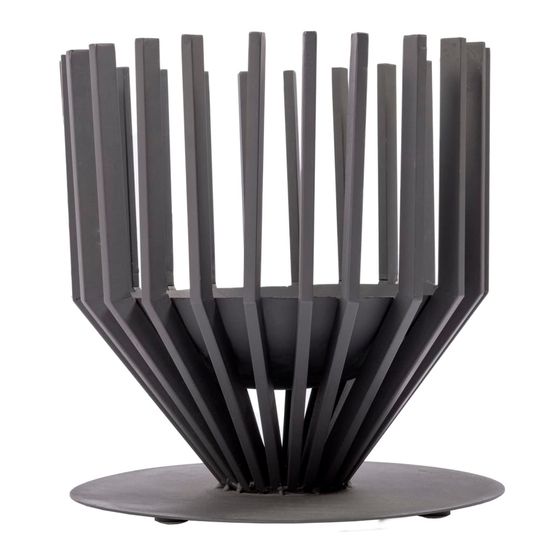 Panier à feu irving moyen noir
