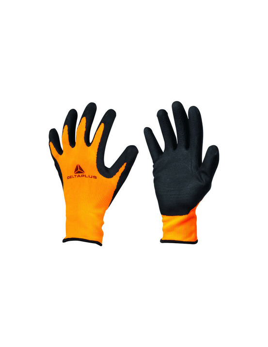 Gant pes orange latex noir 10