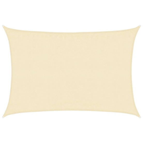 Voile d'ombrage 160 g/m² crème 3,5x4,5 m pehd