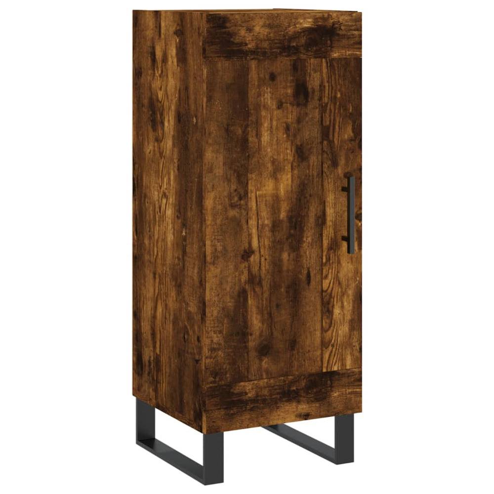 Buffet chêne fumé 34,5x34x90 cm bois d'ingénierie