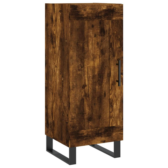Buffet chêne fumé 34,5x34x90 cm bois d'ingénierie