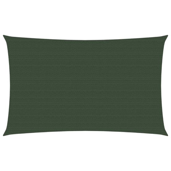 Voile d'ombrage 160 g/m² vert foncé 4 x 6 m pehd