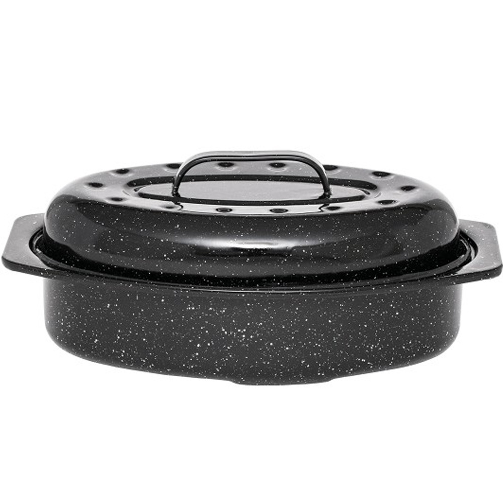Cocotte ovale en acier carbon 33x20cm - 6106