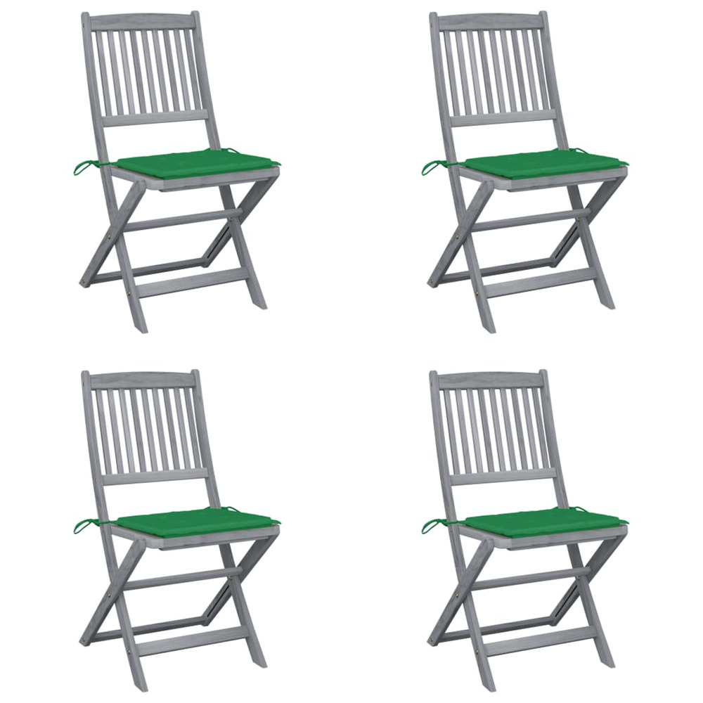 Chaises pliables d'extÃ©rieur 4 pcs