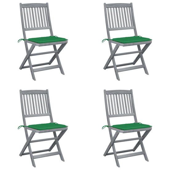 Chaises pliables d'extérieur 4 pcs