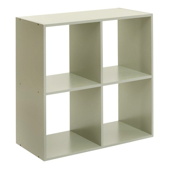 Étagère mix'n modul enfant 4 cases vert 63,6x30x63,6 cm